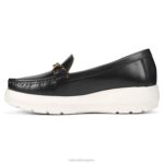 mujer Naturalizer cuero negro mocasín luanna RTZ4T37 - Imagen 3