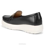 mujer Naturalizer cuero negro mocasín luanna RTZ4T37 - Imagen 8