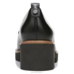 mujer Naturalizer cuero negro mocasines con suela dentada Darry RTZ4T164 - Imagen 6