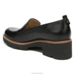 mujer Naturalizer cuero negro mocasines con suela dentada Darry RTZ4T164 - Imagen 8