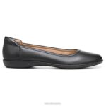 mujer Naturalizer cuero negro plana flexible RTZ4T568 - Imagen 2