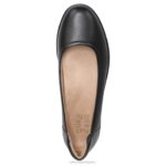 mujer Naturalizer cuero negro plana flexible RTZ4T568 - Imagen 4