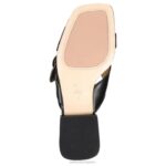 mujer Naturalizer cuero negro sandalia 27 edit naia RTZ4T230 - Imagen 7