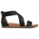 mujer Naturalizer cuero negro sandalia alma cindi RTZ4T610 - Imagen 2