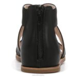 mujer Naturalizer cuero negro sandalia alma cindi RTZ4T610 - Imagen 6