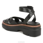 mujer Naturalizer cuero negro sandalia darry RTZ4T32 - Imagen 8