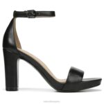 mujer Naturalizer cuero negro sandalia de vestir alegría RTZ4T65 - Imagen 2