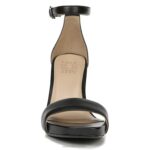 mujer Naturalizer cuero negro sandalia de vestir alegría RTZ4T65 - Imagen 5