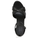 mujer Naturalizer cuero negro sandalia de vestir lizbeth RTZ4T220 - Imagen 4