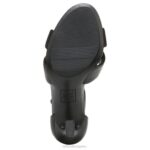 mujer Naturalizer cuero negro sandalia de vestir lizbeth RTZ4T220 - Imagen 7