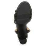mujer Naturalizer cuero negro sandalia de vestir mallory RTZ4T492 - Imagen 7