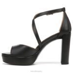 mujer Naturalizer cuero negro sandalia de vestir melody RTZ4T96 - Imagen 3
