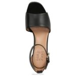 mujer Naturalizer cuero negro sandalia de vestir perlada RTZ4T341 - Imagen 4
