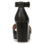 mujer Naturalizer cuero negro sandalia de vestir perlada RTZ4T341 - Imagen 6