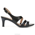 mujer Naturalizer cuero negro sandalia de vestir taimi RTZ4T506 - Imagen 2