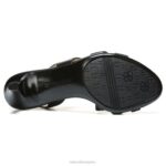 mujer Naturalizer cuero negro sandalia de vestir taimi RTZ4T506 - Imagen 7