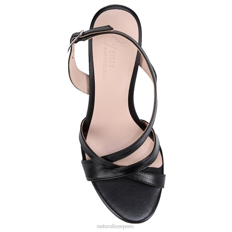 mujer Naturalizer cuero negro sandalia de vestir vanity 27 edit RTZ4T584 - Imagen 4