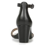 mujer Naturalizer cuero negro sandalia de vestir vera RTZ4T12 - Imagen 6