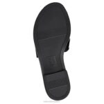 mujer Naturalizer cuero negro sandalia fama RTZ4T288 - Imagen 7