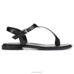 mujer Naturalizer cuero negro sandalia fifi RTZ4T356 - Imagen 2