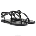 mujer Naturalizer cuero negro sandalia fifi RTZ4T356