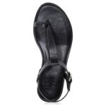 mujer Naturalizer cuero negro sandalia fifi RTZ4T356 - Imagen 4