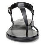 mujer Naturalizer cuero negro sandalia fifi RTZ4T356 - Imagen 5