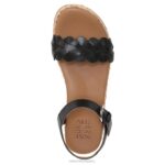 mujer Naturalizer cuero negro sandalia neila RTZ4T206 - Imagen 4