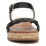 mujer Naturalizer cuero negro sandalia neila RTZ4T206 - Imagen 5