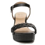 mujer Naturalizer cuero negro sandalia pandora RTZ4T337 - Imagen 5