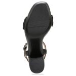 mujer Naturalizer cuero negro sandalia pandora RTZ4T337 - Imagen 7