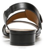 mujer Naturalizer cuero negro sandalia RTZ4T244 - Imagen 6