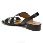 mujer Naturalizer cuero negro sandalia RTZ4T244 - Imagen 8