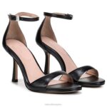 mujer Naturalizer cuero negro Sandalia vestir violeta 27 edit RTZ4T139