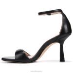 mujer Naturalizer cuero negro Sandalia vestir violeta 27 edit RTZ4T139 - Imagen 3
