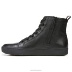 mujer Naturalizer cuero negro zapatillas altas morrison RTZ4T287 - Imagen 3