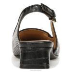 mujer Naturalizer cuero negro zapatos planos lindsey con tira trasera RTZ4T57 - Imagen 6