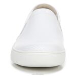 mujer Naturalizer cuero perforado blanco marianne slip en la zapatilla de deporte RTZ4T511 - Imagen 5