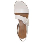 mujer Naturalizer cuero perlado satinado sandalia RTZ4T246 - Imagen 4