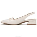 mujer Naturalizer cuero perlado satinado zapatos planos lindsey con tira trasera RTZ4T59 - Imagen 3