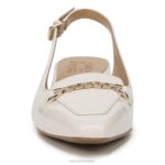 mujer Naturalizer cuero perlado satinado zapatos planos lindsey con tira trasera RTZ4T59 - Imagen 5