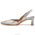 mujer Naturalizer cuero plateado bomba destalonada Dalary RTZ4T105 - Imagen 3