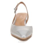 mujer Naturalizer cuero plateado bomba destalonada Dalary RTZ4T105 - Imagen 5