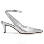 mujer Naturalizer cuero plateado bomba eliya RTZ4T670 - Imagen 2