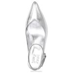 mujer Naturalizer cuero plateado bomba eliya RTZ4T670 - Imagen 4