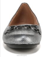 mujer Naturalizer cuero plateado maxwell poco plano RTZ4T52 - Imagen 5