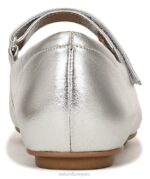 mujer Naturalizer cuero plateado merceditas maxwell planas RTZ4T49 - Imagen 6
