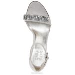 mujer Naturalizer cuero plateado sandalia de vestir vera 2 RTZ4T609 - Imagen 4