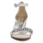 mujer Naturalizer cuero plateado sandalia de vestir vera 2 RTZ4T609 - Imagen 5