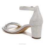 mujer Naturalizer cuero plateado sandalia de vestir vera 2 RTZ4T609 - Imagen 8